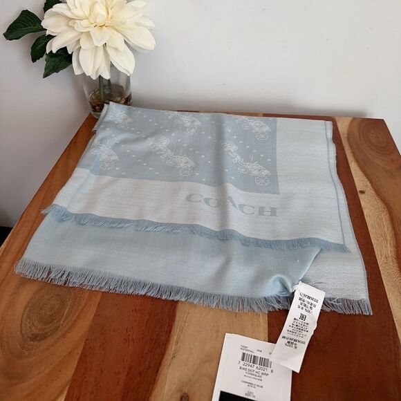 NWT‎ Coach Horse And Carriage Dot Print Wrap - Picture 2 of 4